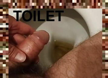 masturbation, pisser, amateur, maison, première-fois, toilette, solo, bite