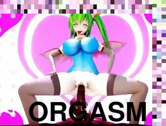 ?MMD R-18 SEX DANCE?BIG TITS AND CUTE BASS ENJOYING THE BIG COCK SWEET CHOCOLATE PLEASURE????[MMD]