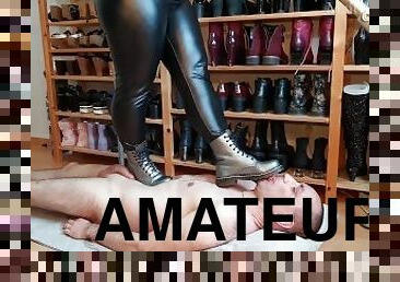 amateur, francés, pies