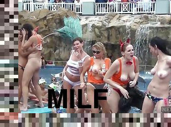 Partying Naked At Fantasy Fest Key West With Wild Milfs Who Love To Party Naked