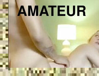 amateur, babes, ados, hardcore, blonde, chevauchement, hôtel, dure, crie