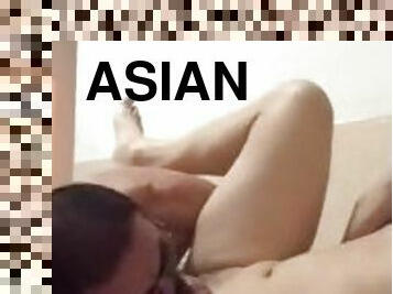 asiatisk, pappa, amatør, homofil, gruppesex, lubben, far, bjørn