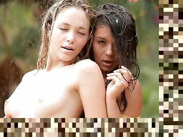 Anastasia Panteleeva, Madonna - Young Sweet Lesbians Naked In With Summer Rain