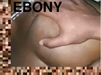 Ebony takes backshots