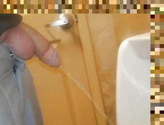 pisser, public, amateur, énorme-bite, ados, fétiche, solo, bite