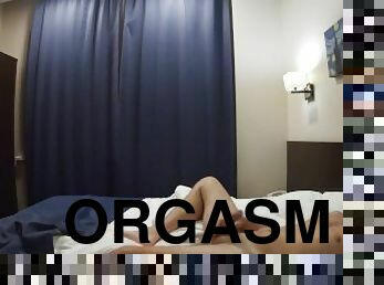 Hotel room masturbation