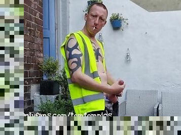 Hi viz wanking ginger scally