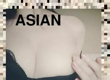 asiático, teta-grande, cona-pussy, amador, adolescente, celebridade, penetração-de-braço, pov, sozinho