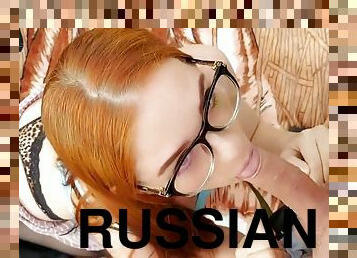 Red-haired Beauty In Nature Stood In A Pose With Cancer For Russian An