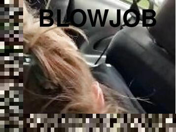 Blowjob by girls friend friend while girlfriend drives