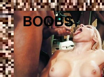Big Tits Big Boobs Bombshell Babe delve into Hardcore Blowjob