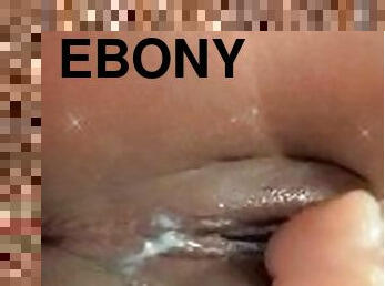 extrême, orgasme, chatte-pussy, ébène, jouet, black, serrée, gode, assez, solo