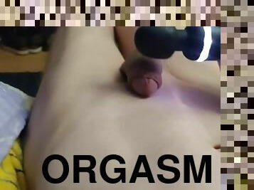 masturbation, orgasme, amateur, ejaculation-sur-le-corps, jouet, ejaculation, solo, bite