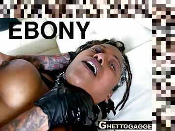 Anal ebony does ATM deepthroat and rimjob