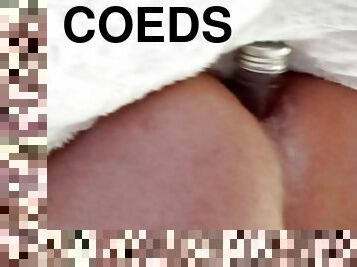 cul, masturbation, anal, babes, jouet, secousses, point-de-vue, culotte, jeune-18, collège