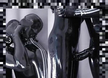 homosexuell, sadomasochismus, gruppensex, fetisch, latex, knechtschaft, stiefel, larve, rubber