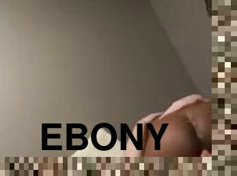 Ebony Teen Rides Reverse Cowgirl to Orgasm