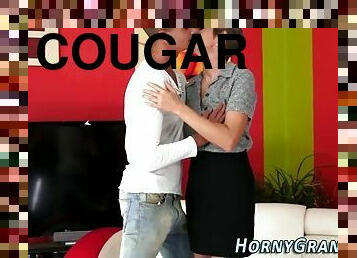 Assfucked cougar mouthful