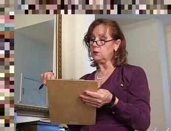 Aunt Judy's - 60yo Texas Amateur GILF Marie is your new Secretary