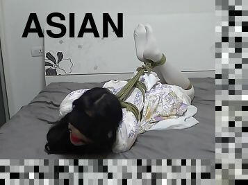 asiático, bdsm, apertado, fetiche, chinesa, escravidão, morena
