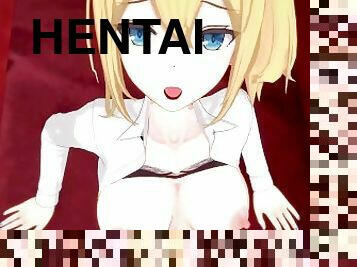 amateur, japonais, ejaculation-interne, point-de-vue, anime, hentai, 3d, taquinerie