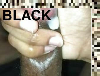 grosse, énorme, masturbation, amateur, ejaculation-sur-le-corps, ébène, énorme-bite, branlette, black, belle-femme-ronde