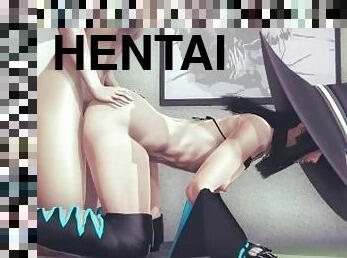 cul, gros-nichons, amateur, hardcore, ejaculation-interne, anime, hentai, 3d, seins, bout-a-bout