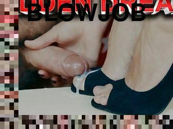 COMPILATION from my hanjob blowjob and footjob video