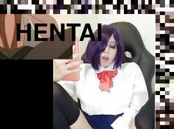 Touka Reacts to ITADAKI! SEIEKI ( sin censura) hentai - Nyauri1