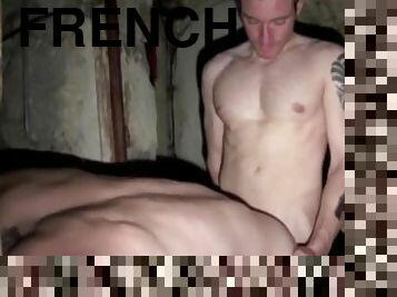 two sexy real french straight boy fucking in discret basemen tin paris