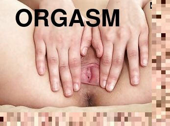 masturbação, orgasmo, cona-pussy, russo, namorada, fudendo, apertado, vagina, inocente, defloração