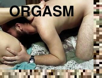 orgasme, fisse-pussy, amatør, skønheder, udløsning, creampie, sperm, oral, brunette, hårdhændet