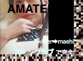 amatör, japansk, creampie, kyssar