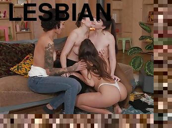 Four Lesbian Babes Have Sexy Fun Together