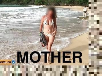 na-rua, público, amador, anal, mulher-madura, mãe, praia, brasil, loira, mãe-mother