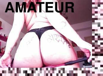 cul, masturbation, chatte-pussy, amateur, anal, jouet, bout-a-bout