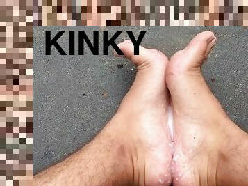 pieds, ejaculation, kinky, fétiche, petit-ami, solo, blanc