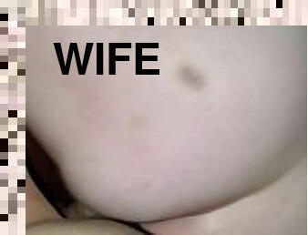 cul, tricherie, levrette, énorme, femme, amateur, énorme-bite, milf, butin, point-de-vue