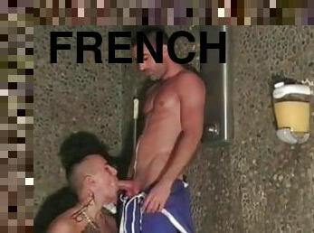Sexy french twink fucked outdoor by the french pornstar Brice farmer