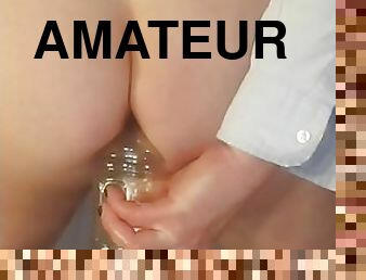 cul, masturbation, amateur, anal, babes, jouet, secousses, point-de-vue, culotte, collège