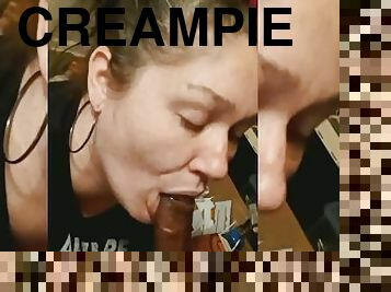 dilettant, blasen, beule-schuss, immens-glied, zwischen-den-rennen, latina, tief-in-die-kehle, massage, creampie, schwarz