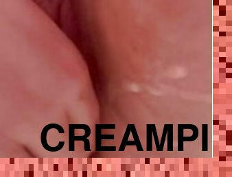 Creampie play and anal plug - nut for my pussy