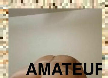 cul, masturbation, amateur, latina, chevauchement, gode, coquine, solo, brunette, tatouage