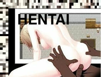 gros-nichons, amateur, ejaculation-interne, blonde, anime, hentai, chevauchement, seins