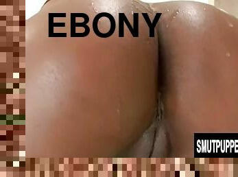 Hot Ebony With Perfect Ass Coffee Brown Gets Her Pussy Dicked Deep