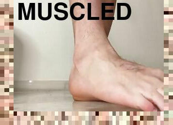 gay, pieds, fétiche, solo, musclé, humiliation, géant, tatouage