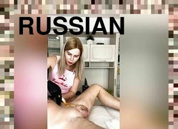 rosyjskie, amatorskie, laski, wystrysk-spermy, masaż, pierwszy-raz, sperma, napalona, blondynka, kamerka-internetowa