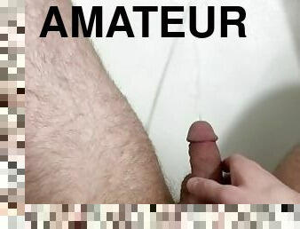 masturbation, pisser, amateur, ejaculation-sur-le-corps, point-de-vue, ejaculation, fétiche, solo