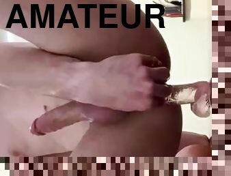 amateur, ejaculation-sur-le-corps, ados, gay, branlette, ejaculation, serrée, chevauchement, gode, fétiche