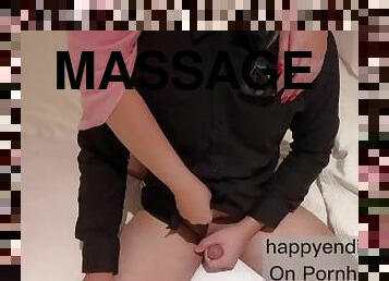 asiatique, femme-de-ménage, massage, hôtel